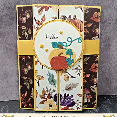 Pumpkin Double Pop Gate Fold Surprise